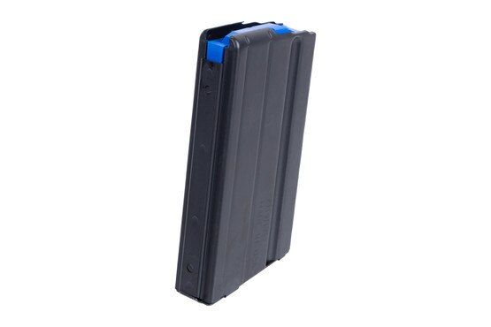 DURAMAG Stainless Steel 6.5 Grendel/6mm ARC 15 Round Magazine has a blue follower